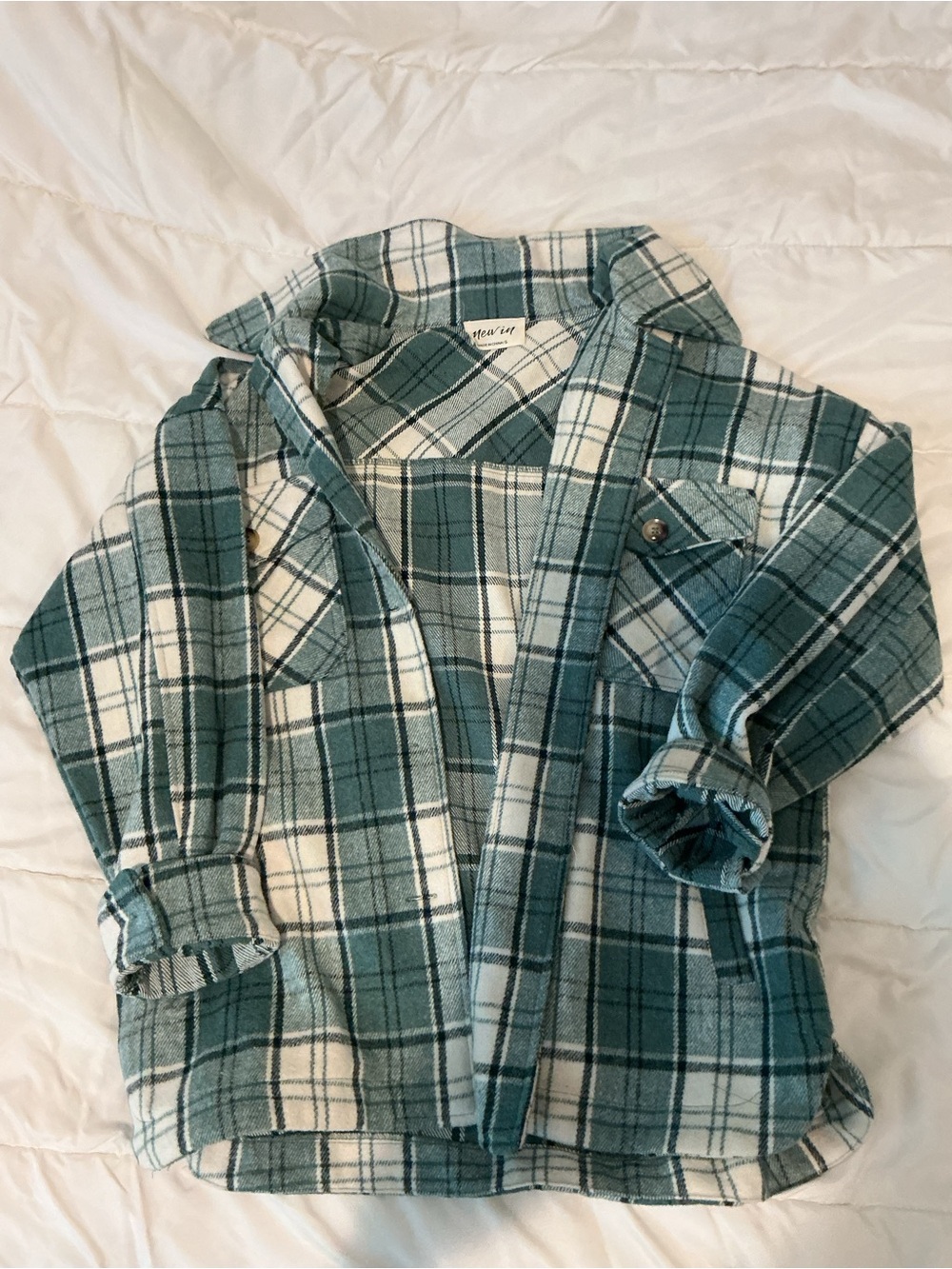 Unbranded Green Plaid Utility Jacket for Women